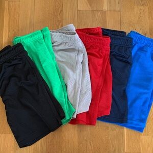 Kids Multi-Color Athletic Shorts Set. Size L